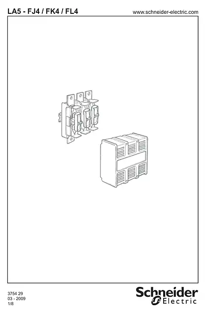 schneider施耐德LA5 F.4 Set of spare main contacts for LC1 F